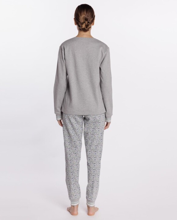 Pijama largo de felpa estampada, Botanical PUNTO BLANCO Ref- 36477-70