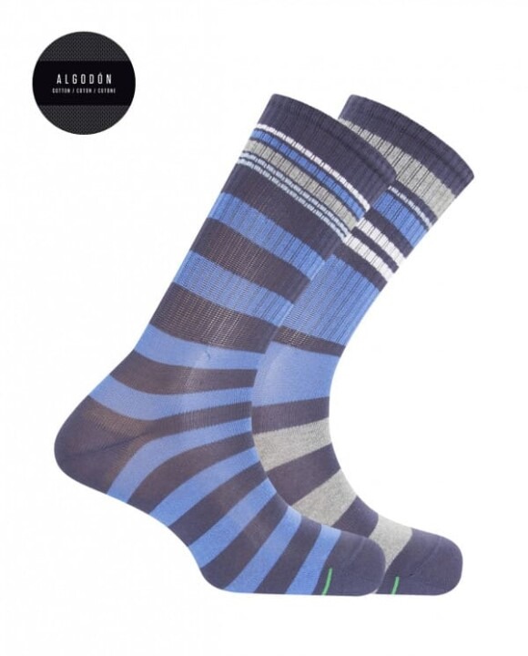 Pack de 2 calcetines de algodón deportivos - puño americano Ref: 7357010 Punto Blanco